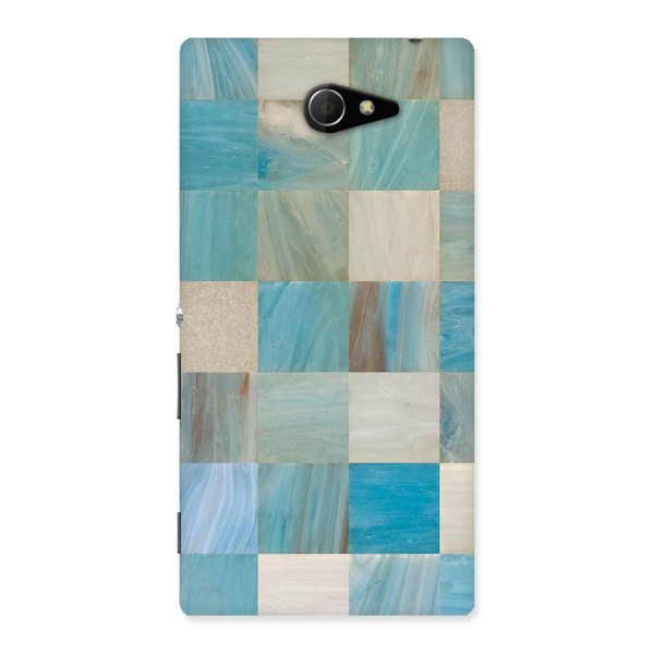 Blue Tiles Back Case for Sony Xperia M2