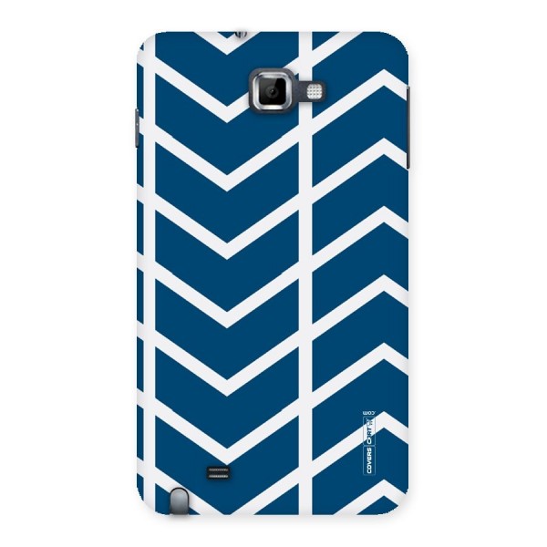 Blue White Pattern Back Case for Galaxy Note