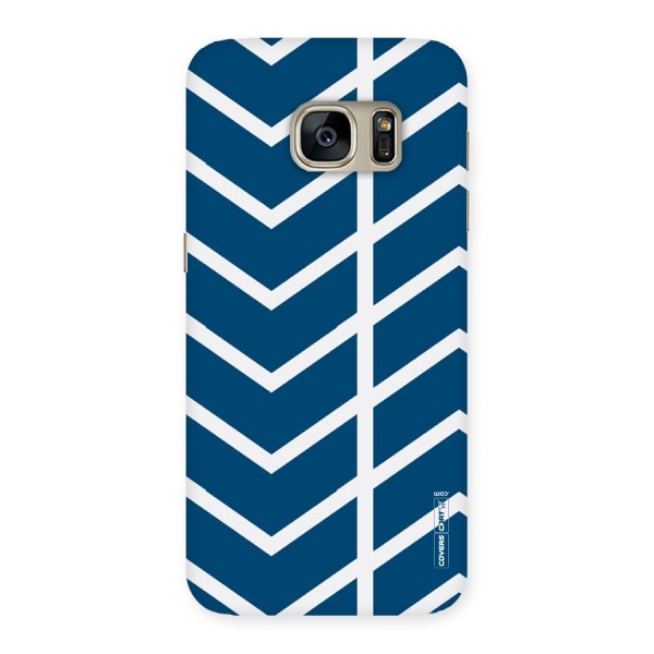 Blue White Pattern Back Case for Galaxy S7