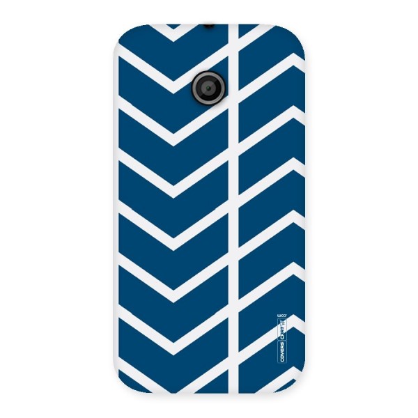 Blue White Pattern Back Case for Moto E