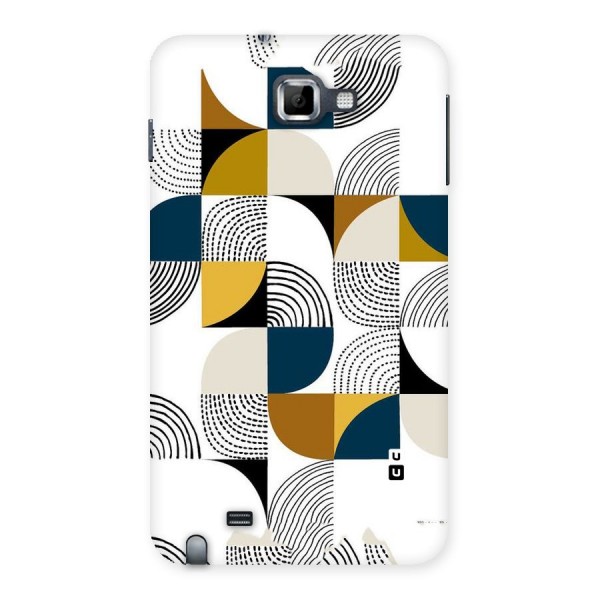 Boxes Pattern Back Case for Galaxy Note