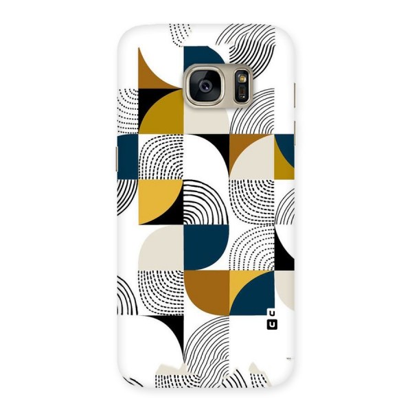 Boxes Pattern Back Case for Galaxy S7