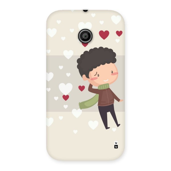 Boy in love Back Case for Moto E