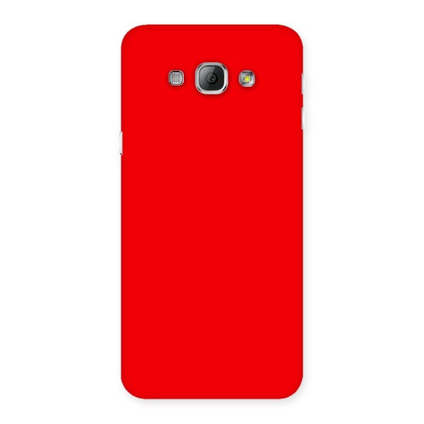 Bright Red Back Case for Galaxy A8