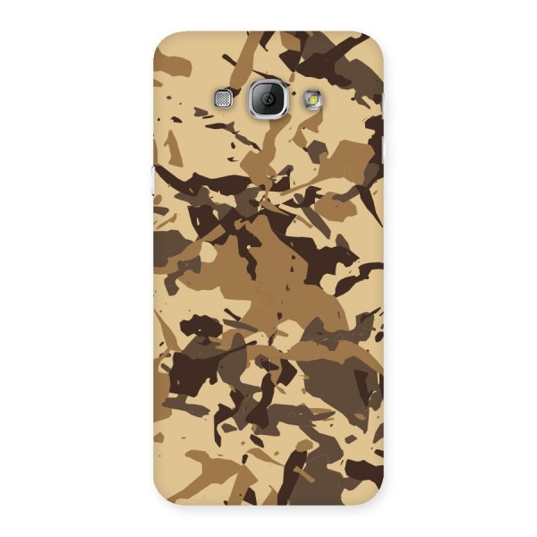 Brown Camouflage Army Back Case for Galaxy A8