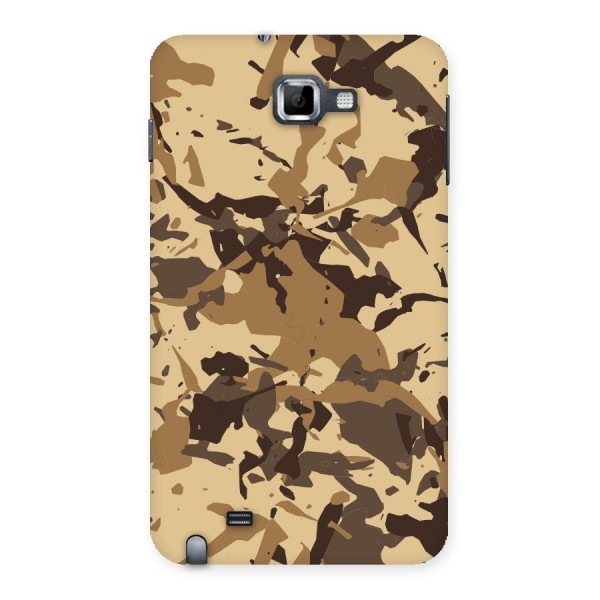 Brown Camouflage Army Back Case for Galaxy Note