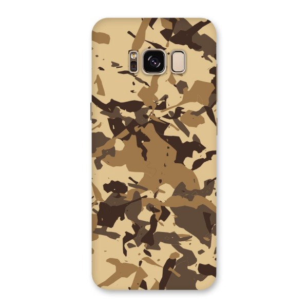 Brown Camouflage Army Back Case for Galaxy S8