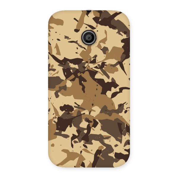 Brown Camouflage Army Back Case for Moto E