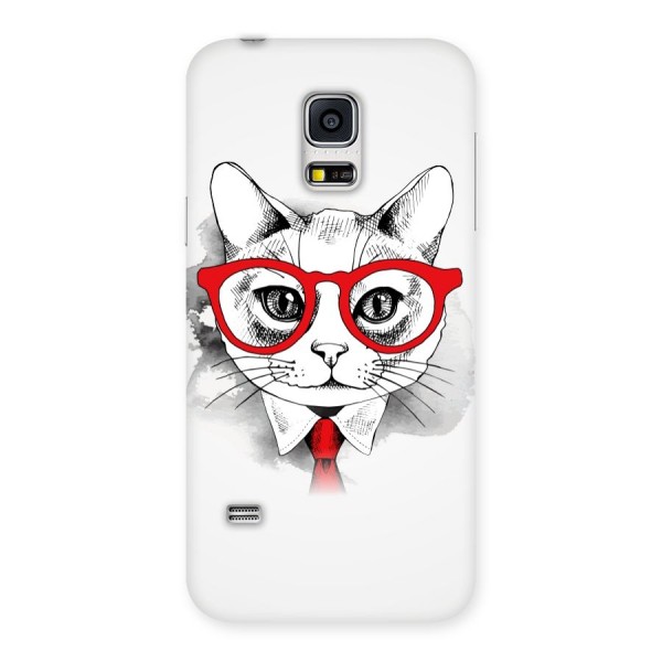 Business Cat Back Case for Galaxy S5 Mini