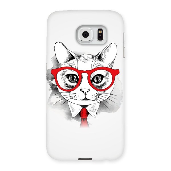 Business Cat Back Case for Samsung Galaxy S6