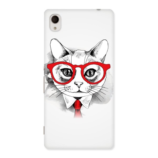 Business Cat Back Case for Xperia M4 Aqua