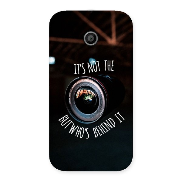 Camera Quote Back Case for Moto E