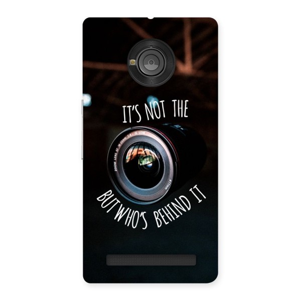 Camera Quote Back Case for Yu Yuphoria