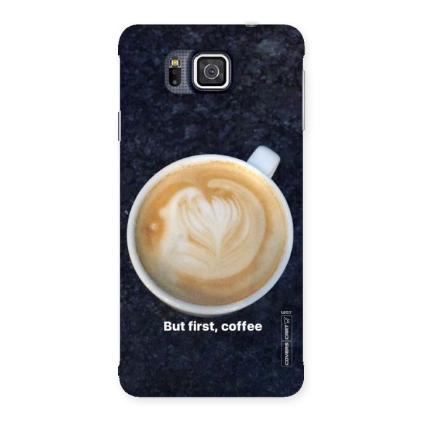 Cappuccino Coffee Back Case for Galaxy Alpha