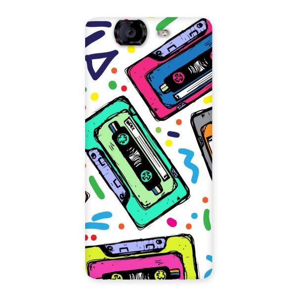 Cassette Pattern Back Case for Canvas Knight A350