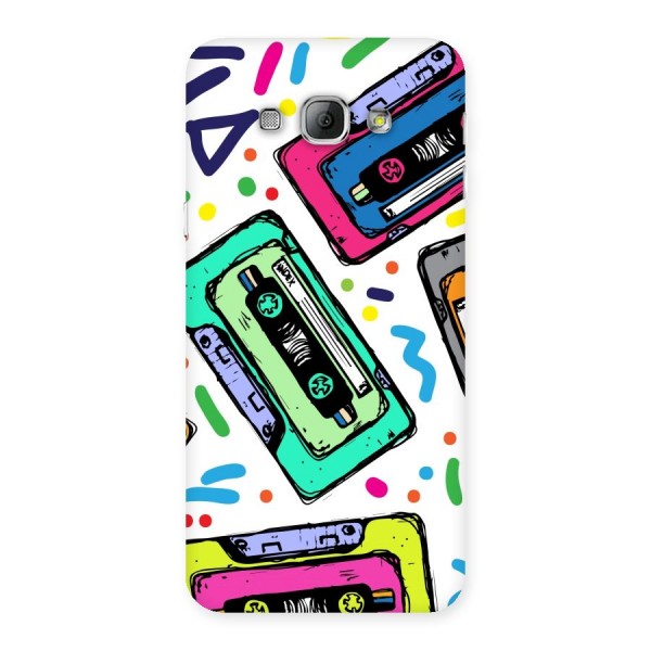 Cassette Pattern Back Case for Galaxy A8