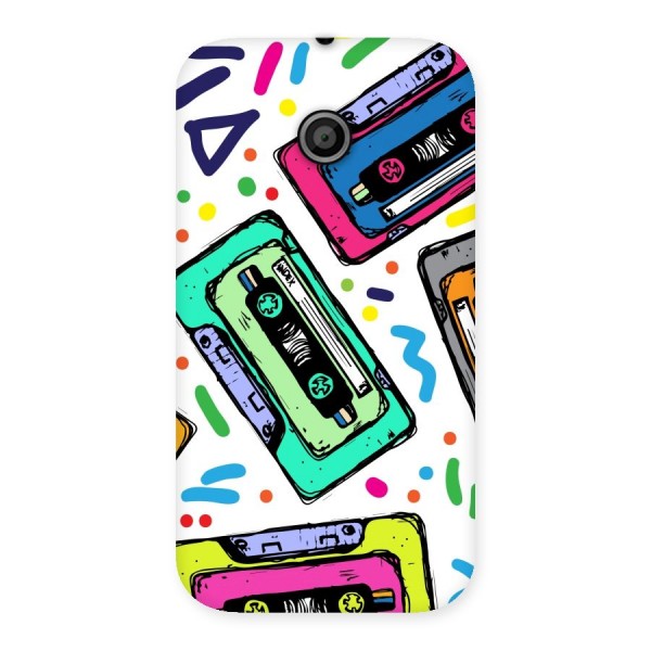 Cassette Pattern Back Case for Moto E