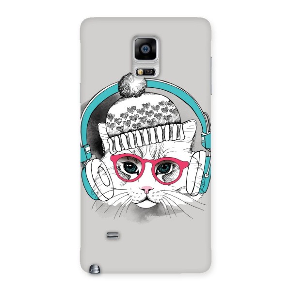 Cat Headphones Back Case for Galaxy Note 4