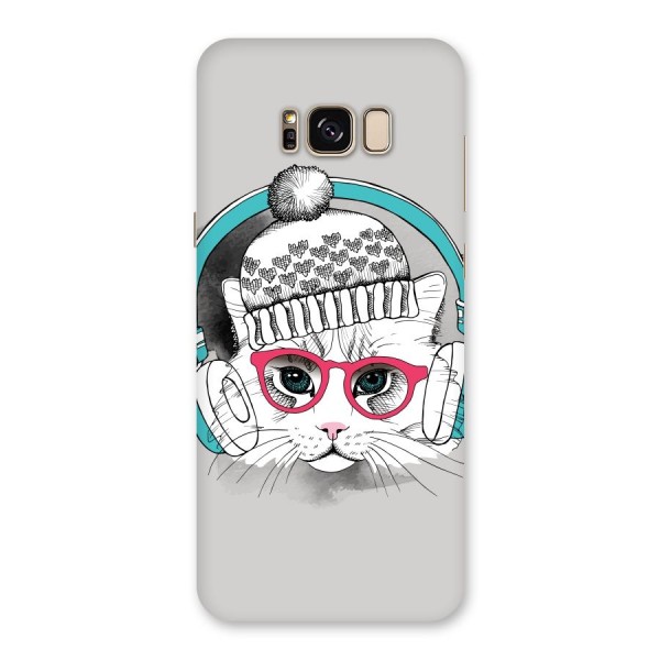 Cat Headphones Back Case for Galaxy S8 Plus