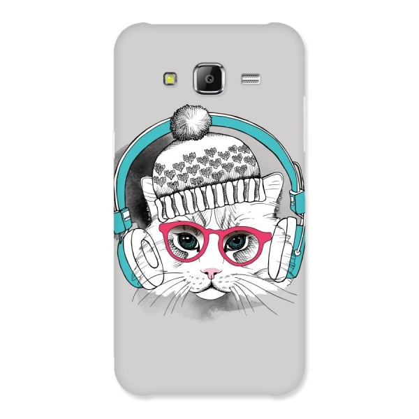 Cat Headphones Back Case for Samsung Galaxy J5