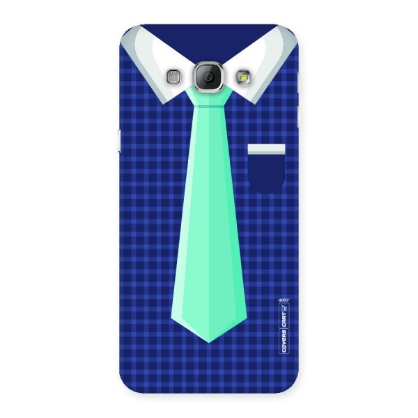 Checked Shirt Tie Back Case for Galaxy A8