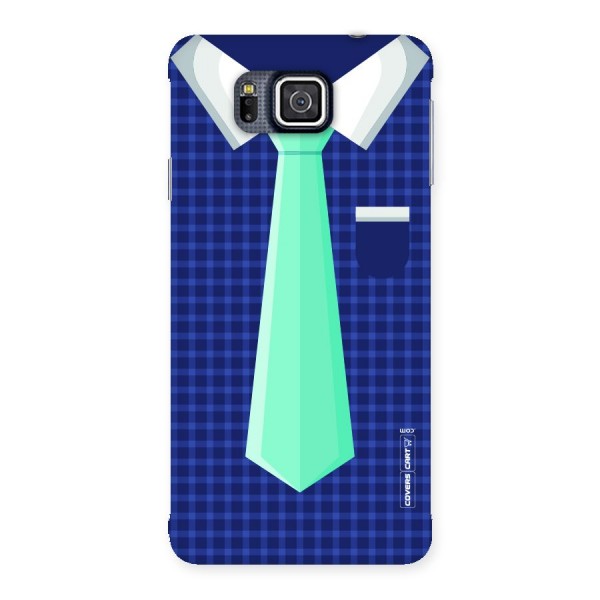 Checked Shirt Tie Back Case for Galaxy Alpha