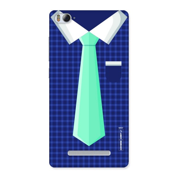 Checked Shirt Tie Back Case for Xiaomi Mi4i