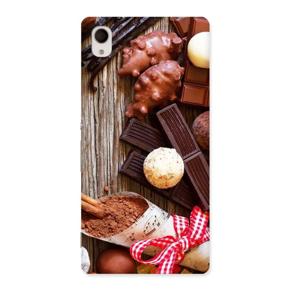 Chocolate Candies Back Case for Xperia M4 Aqua