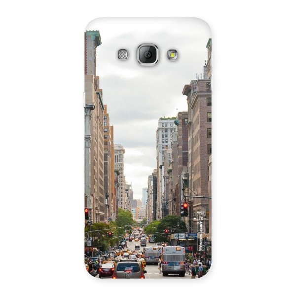 City Street View Back Case for Galaxy A8