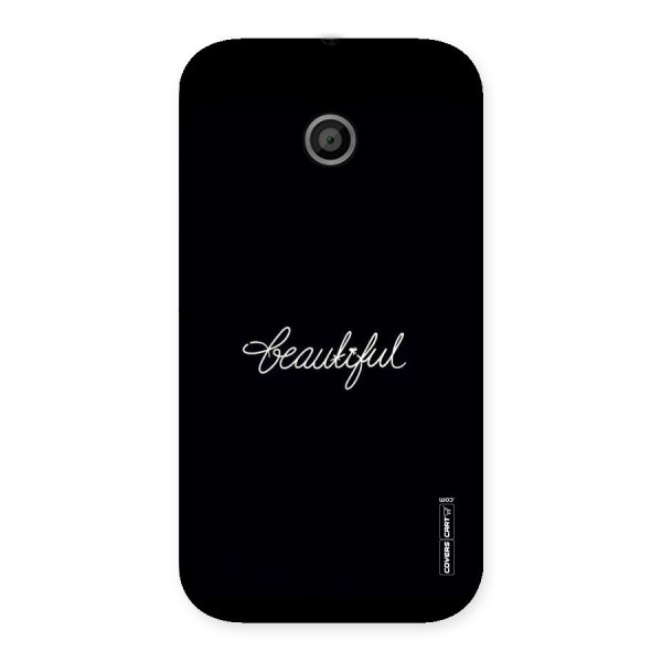 Classic Beautiful Back Case for Moto E