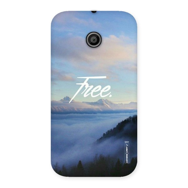 Cloudy Free Back Case for Moto E