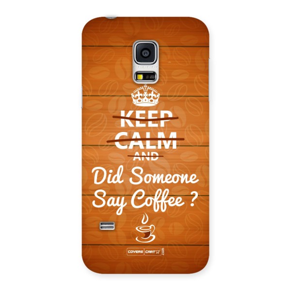 Coffee Ardour Back Case for Galaxy S5 Mini