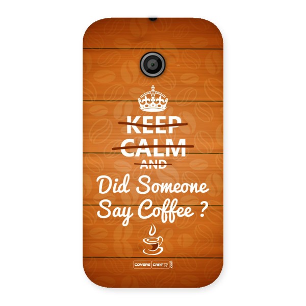 Coffee Ardour Back Case for Moto E