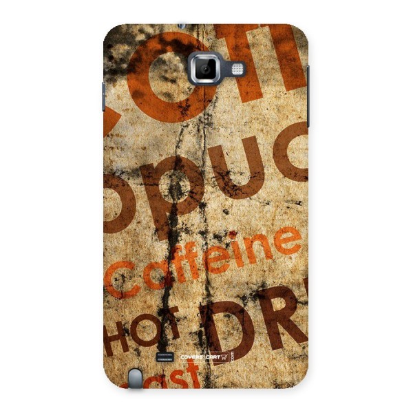 Coffee Caffeine Back Case for Galaxy Note