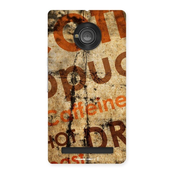 Coffee Caffeine Back Case for Yu Yuphoria