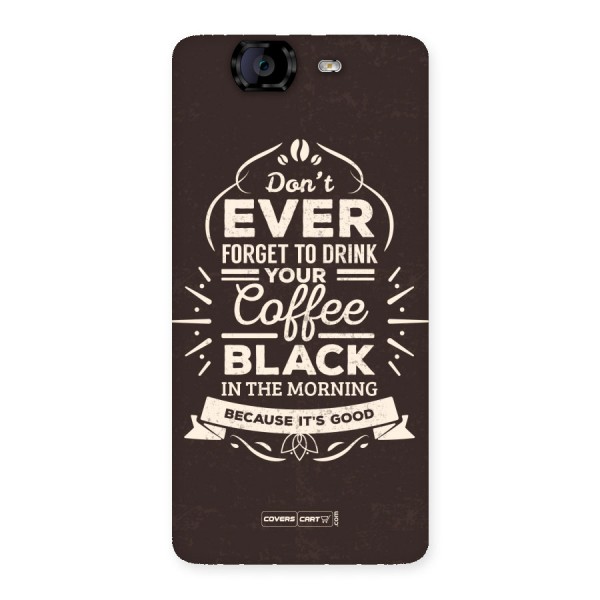 Morning Coffee Love Back Case for Canvas Knight A350