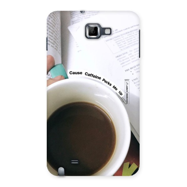 Coffee Perks Back Case for Galaxy Note