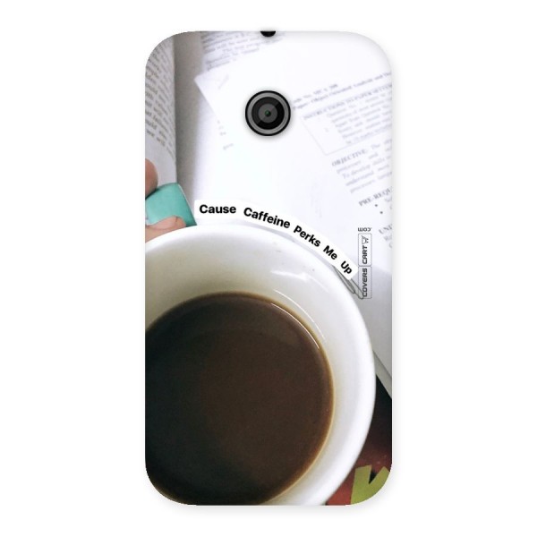 Coffee Perks Back Case for Moto E