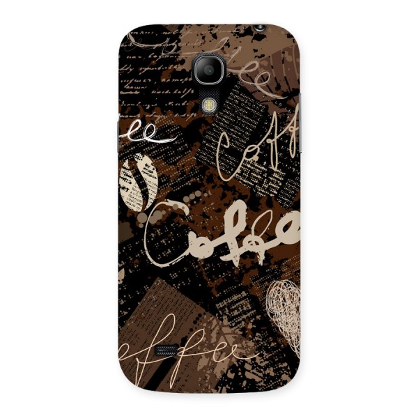 Coffee Scribbles Back Case for Galaxy S4 Mini