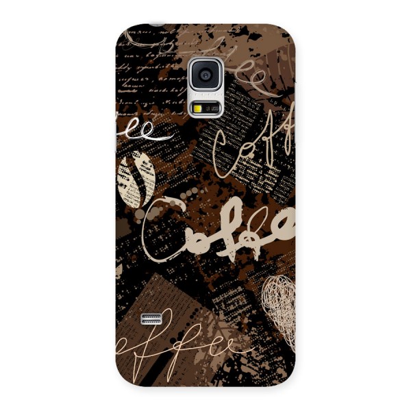 Coffee Scribbles Back Case for Galaxy S5 Mini