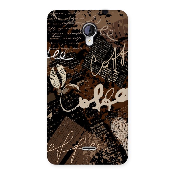 Coffee Scribbles Back Case for Micromax Unite 2 A106