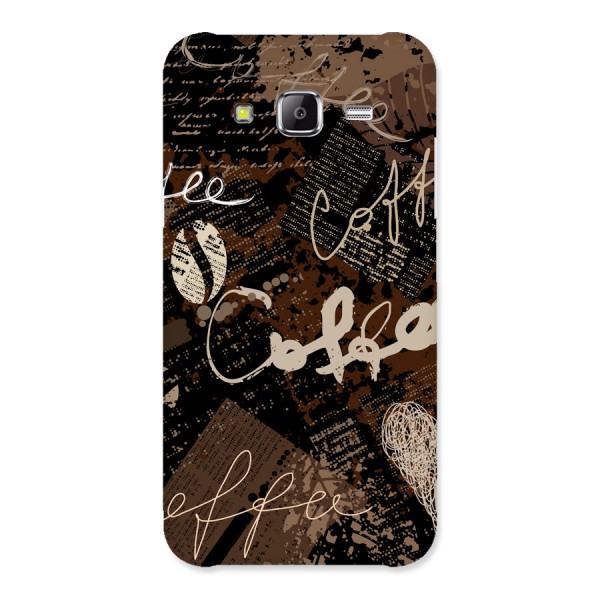 Coffee Scribbles Back Case for Samsung Galaxy J5