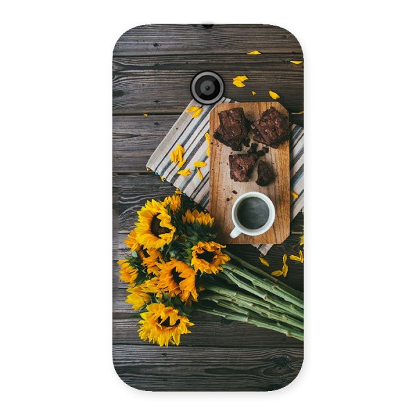 Coffee and Flowers Back Case for Moto E