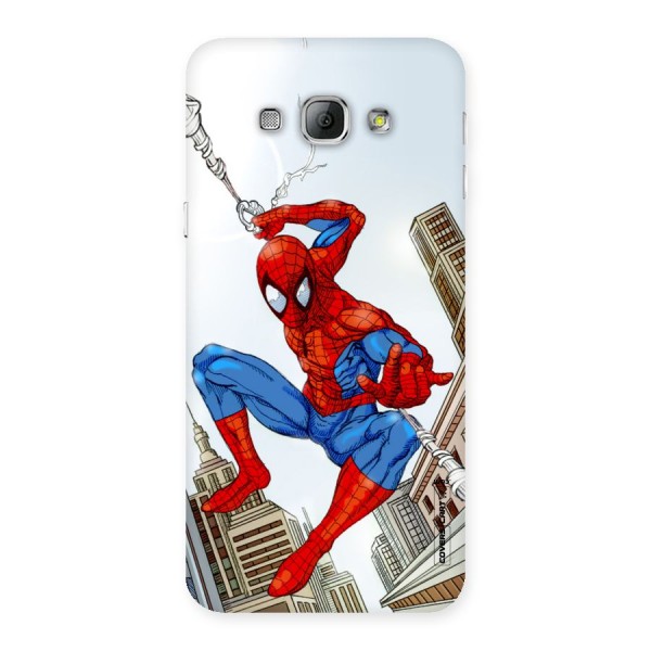 Comic Spider Man Back Case for Galaxy A8