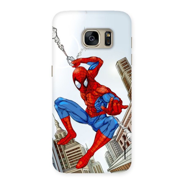 Comic Spider Man Back Case for Galaxy S7