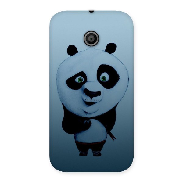 Confused Cute Panda Back Case for Moto E