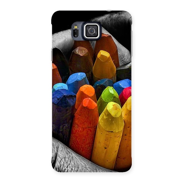 Crayons Beautiful Back Case for Galaxy Alpha