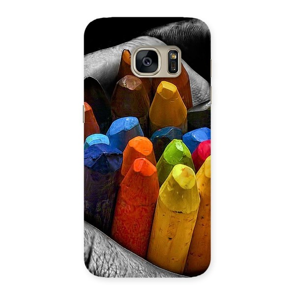 Crayons Beautiful Back Case for Galaxy S7