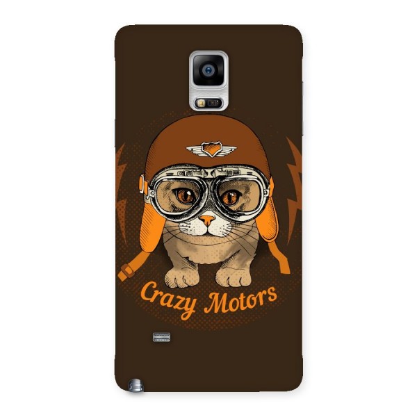 Crazy cat Back Case for Galaxy Note 4