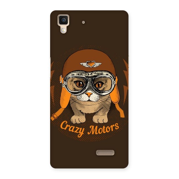 Crazy cat Back Case for Oppo R7